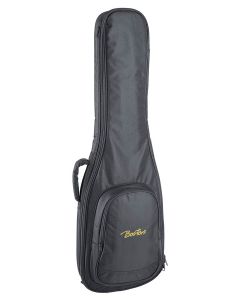 Boston gigbag voor elektrische gitaar, 6 mm. voering, nylon, 2 riemen, groot voorvak, zwart