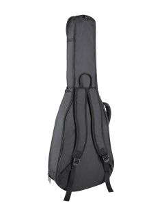 Boston gigbag voor klassieke gitaar, 10 mm. voering, cordura, 2 riemen, groot voorvak, zwart