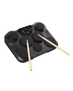 Medeli table drum with 7 pads, touch sensitive, 2 Pad Pedals, incl.Drumsticks