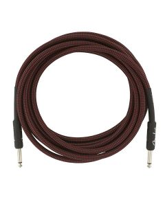 Fender Professional Tweed instrument cable, 18.6ft, red tweed