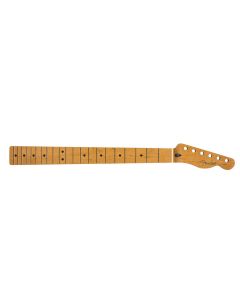 Fender Genuine Replacement Part roasted maple Telecaster neck, 21 narrow tall frets, 9.5" radius, maple, C shape, MIM