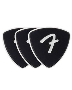 Fender celluloid picks, F grip, 346 shape, black, 3-pack