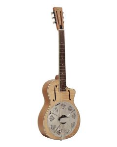 Royall Single Cone 14 fret resonator BANTAM BLAZER, wooden body (flamed maple), with softcase