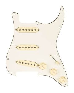 Fender Pre-Wired Strat Pickguard Custom Shop Fat 50's SSS, 11 screw holes, parchment