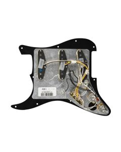 Fender Pre-Wired Strat Pickguard Custom Shop Texas Special SSS, 11 screw holes, black