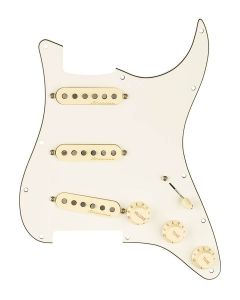 Fender Pre-Wired Strat Pickguard Vintage Noiseless SSS, 11 screw holes, parchment