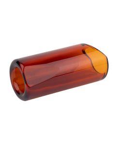 The Rock Slide moulded glass slide size M (inside 19 - length 60.0mm) - amber edition