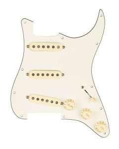 Fender Pre-Wired Strat Pickguard Original '57/'62 SSS, 11 screw holes, parchment