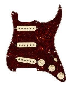 Fender Pre-Wired Strat Pickguard Hot Noiseless SSS, 11 screw holes, tortoise shell