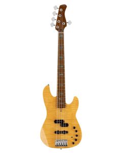 Sire Basses P10 Series Marcus Miller basgitaar, 5-snarig, elzen met massieve gevlamde esdoorn top, naturel