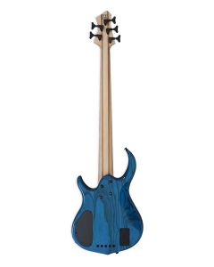 Sire Basses M5 Series Marcus Miller basgitaar, 5-snarig, swamp ash, transparant blauw