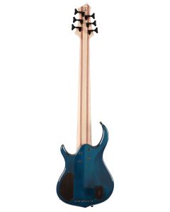 Sire Basses M7 2nd Gen Series Marcus Miller basgitaar, 6-snarig, swamp ash  massief esdoorn, transparant blauw