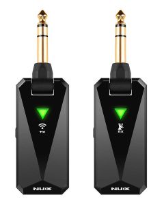 NUX Wireless 2, 4 GHz oplaadsysteem inclusief  jack plug zender en ontvanger, automatisch pairing systeem