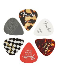 Fender Material Medley Picks 6 pieces, 351 shape, heavy