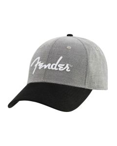 Fender Clothing Headwear Hipster dad hat, gray and black, one size fits most