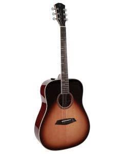 Sire Guitars A4 Series Larry Carlton akoestische dreadnought, massieve roasted top en achterblad, SIB electronica, vintage sunburst