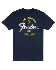 Fender Clothing T-Shirts Baja Blue t-shirt, blue, S