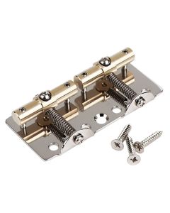 Wilkinson bridge-tailpiece '51 Puncher bass bridge, pitch 19,6mm, brass saddles, nickel with screws