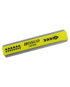 Hosco Japan compact fret crown file, medium (R:2mm) coarse cut and fine cut sides, yellow