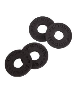 Fender Straps Blocks, rubber strap locking rings, two pair black