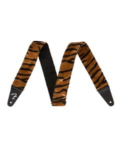 Fender Wild Animal Print 2" guitar strap, synthetic fur, tiger print