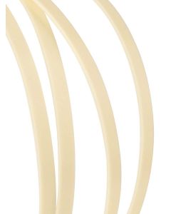 Incudo ABS guitar binding Ivory plain - 1600x6x1.5mm (63x0.24x0.06")