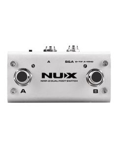 NUX Accessories universal dual footswitch, with latch and momentary mode switch