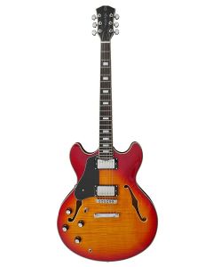 Sire Guitars H Series Larry Carlton electric archtop guitar lefty cherry sunburst