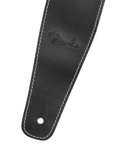 Fender broken-in leather strap, 2.5", black