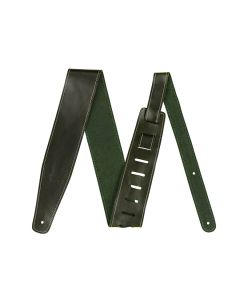 Fender broken-in leather strap, 2.5", green