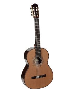 Salvador Cortez All Solid Performer Series classic guitar, cedar top, rosewood b&s, lattice bracing, raised fb, deluxe gigbag