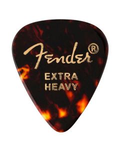 Fender 351 shape tortoise shell picks, extra heavy, 12-pack