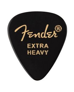 Fender 351 shape premium picks, extra heavy, black, 12-pack