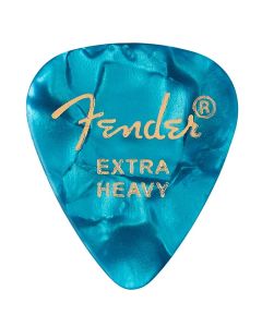 Fender 351 shape premium picks, extra heavy, ocean turquoise, 12-pack