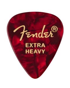 Fender 351 shape premium picks, extra heavy, red moto, 12-pack