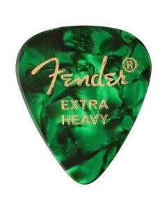 Fender 351 shape premium picks, green moto, 12-pack