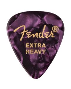 Fender 351 shape premium picks, extra heavy, purple moto, 12-pack