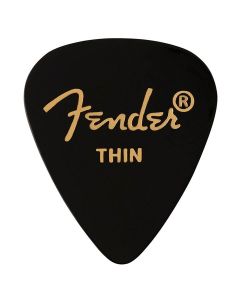 Fender 351 shape premium picks, thin, black, 12-pack