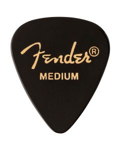 Fender 351 shape premium picks, medium, black, 12-pack