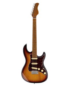 Sire Guitars S7 Vintage Series Larry Carlton electrische gitaar, S Vintage style, elzen body, 3-tone sunburst