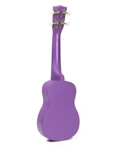 Korala soprano ukulele with guitar machine heads, purple