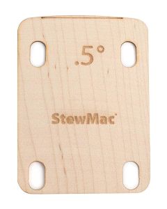 StewMac neck shim 0.50 degree shaped for electric bolt-on neck guitar