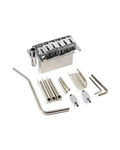 Gotoh tremolo, pitch 10.5mm, steel block, steel solid saddles, 2 pivot points, chrome