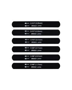 Hosco Japan black nut file set for electric guitar, 6 pcs (010,013,016,028,036,046)