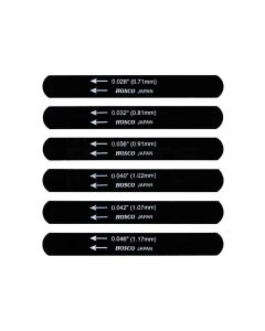 Hosco Japan black nut file set for classical guitar, 6 pcs (028,032,036,040,042,046)