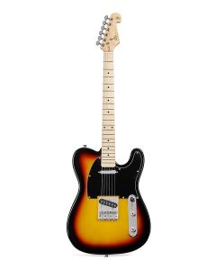 SX Modern Series TE style electric guitar with gigbag, 3 tone sunburst