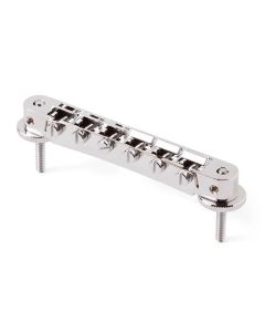 TonePros AVR2 tune-o-matic bridge, for USA guitars, nickel