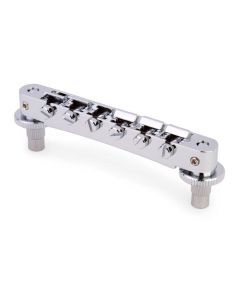 TonePros NVR2 tune-o-matic bridge, for USA guitars, chrome