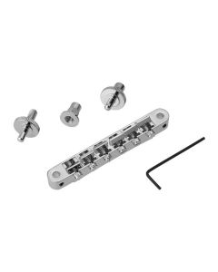 TonePros NVR2 tune-o-matic bridge, for USA guitars, chrome