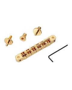 TonePros NVR2 tune-o-matic bridge, for USA guitars, gold